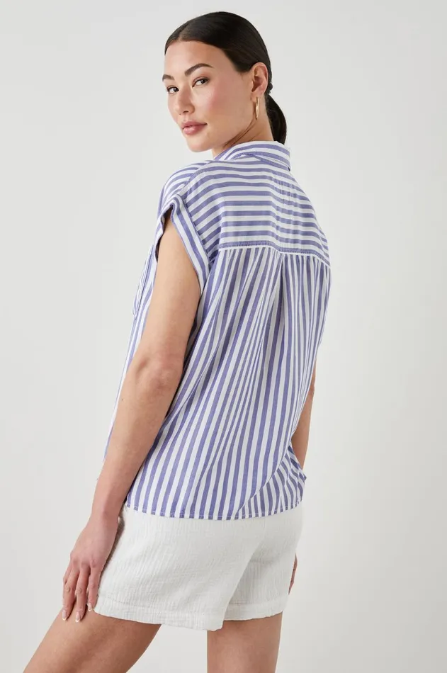Tops Women Rails Whitney Shirt Blue White Stripe