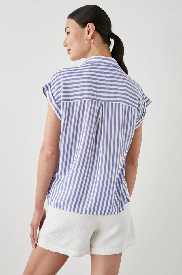 Tops Women Rails Whitney Shirt Blue White Stripe
