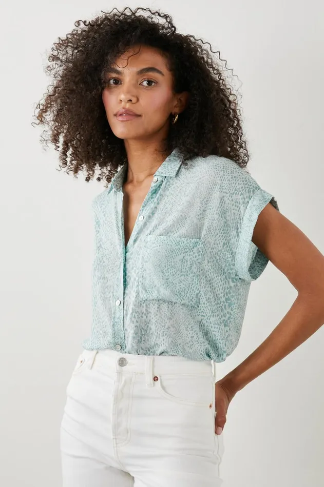 Tops Women Rails Whitney Shirt Mint Boa