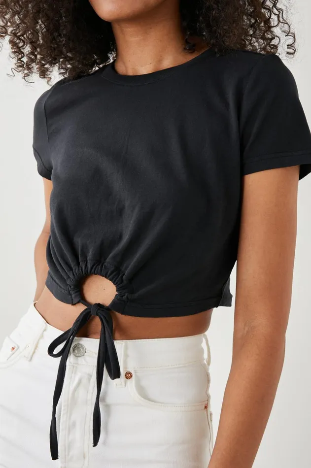 Tops Women Rails Zena TShirt Black
