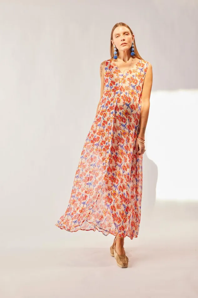 Tova Maxi Chiffon Watercolor Clemen Women Natalie Martin Dresses