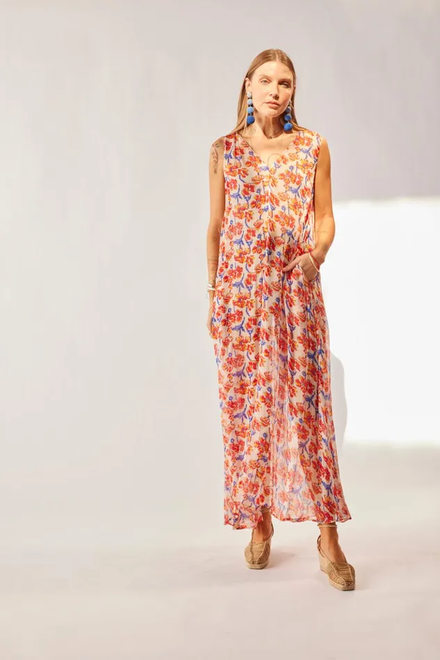 Tova Maxi Chiffon Watercolor Clemen Women Natalie Martin Dresses