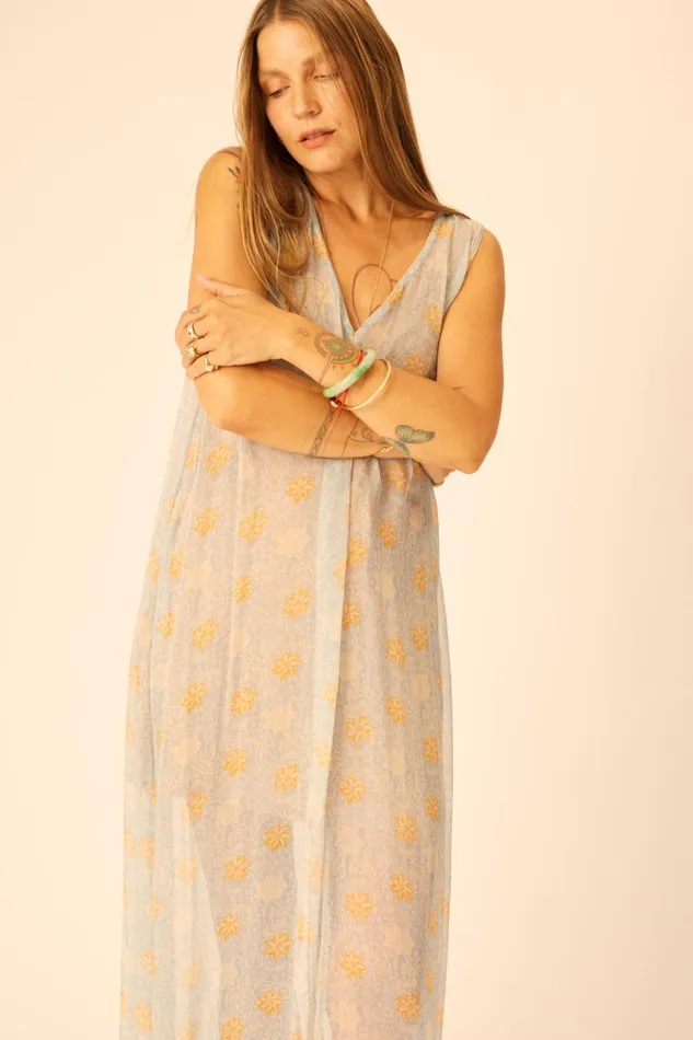 Tova Maxi Snowflake Tangerine Women Natalie Martin Dresses
