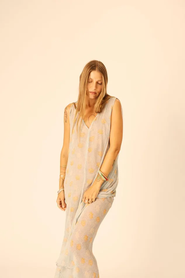 Tova Maxi Snowflake Tangerine Women Natalie Martin Dresses