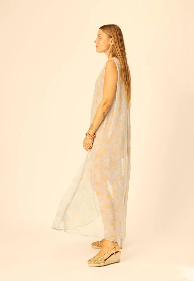 Tova Maxi Snowflake Tangerine Women Natalie Martin Dresses