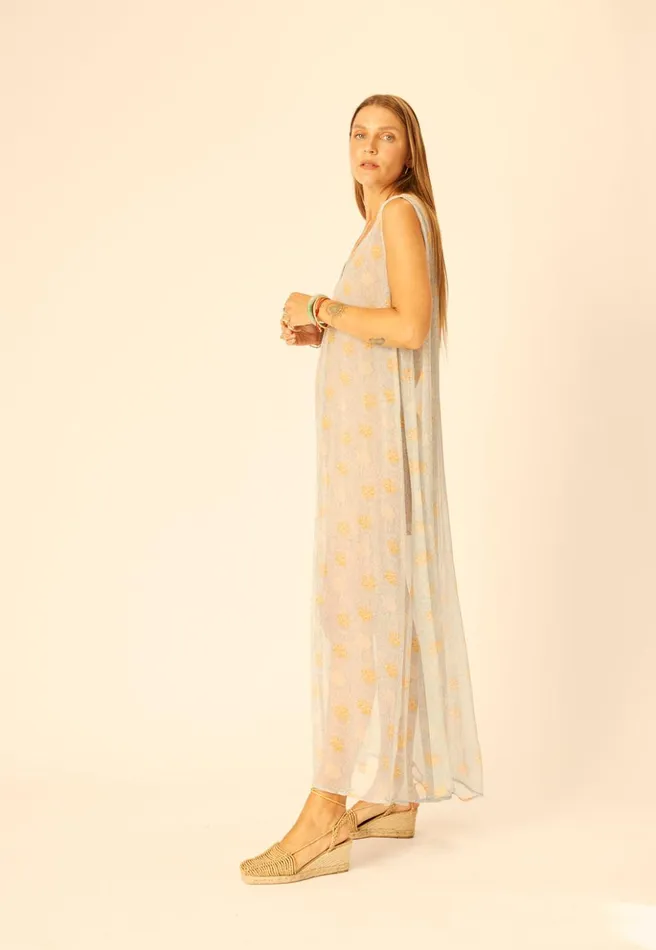 Tova Maxi Snowflake Tangerine Women Natalie Martin Dresses
