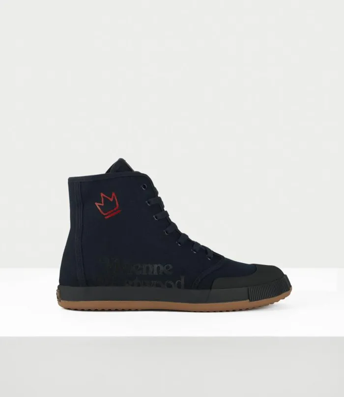 Trainers Men Vivienne Westwood High Top Tennis Trainer In Black