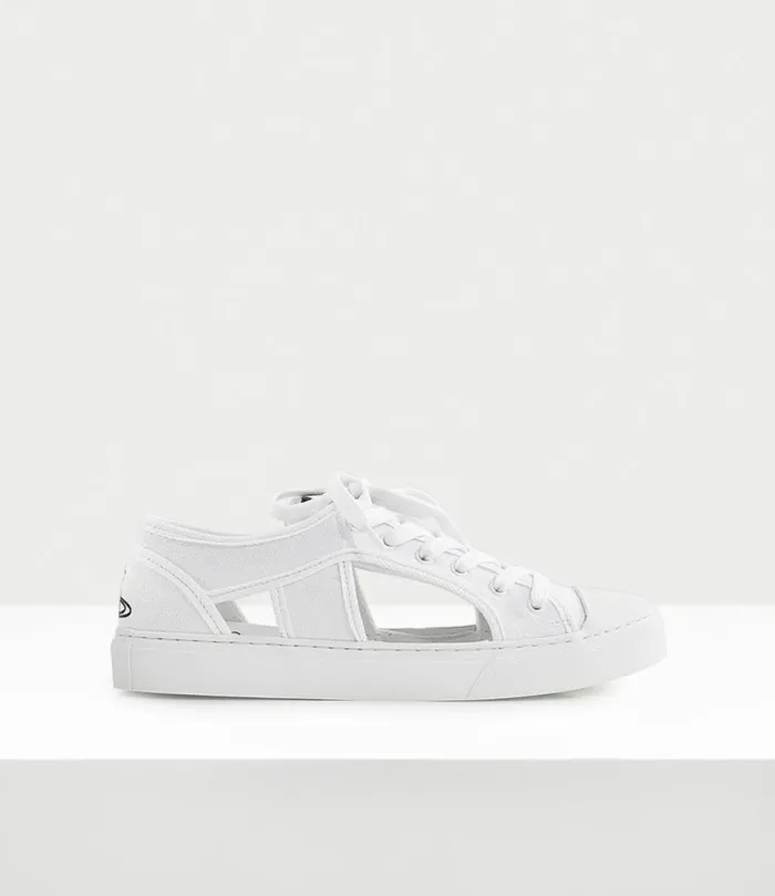 Trainers Women Vivienne Westwood Brighton Plimsoll In White