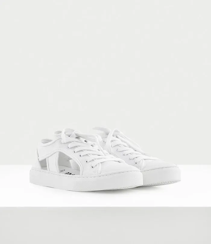 Trainers Women Vivienne Westwood Brighton Plimsoll In White