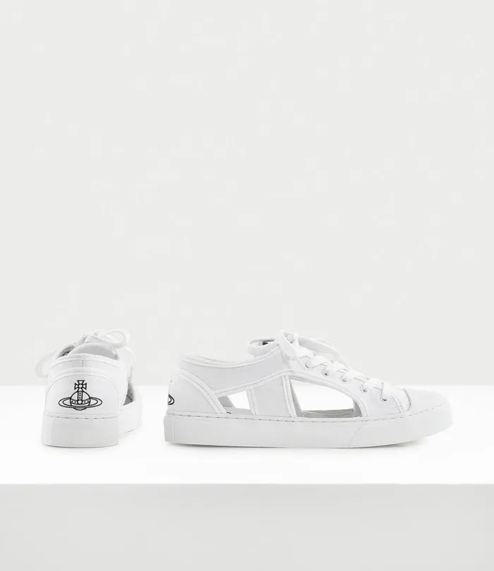 Trainers Women Vivienne Westwood Brighton Plimsoll In White