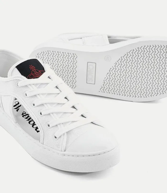 Trainers Women Vivienne Westwood Brighton Plimsoll In White