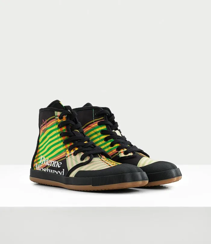 Trainers Women Vivienne Westwood HighTop Animal Gym Trainers In CombatTartan
