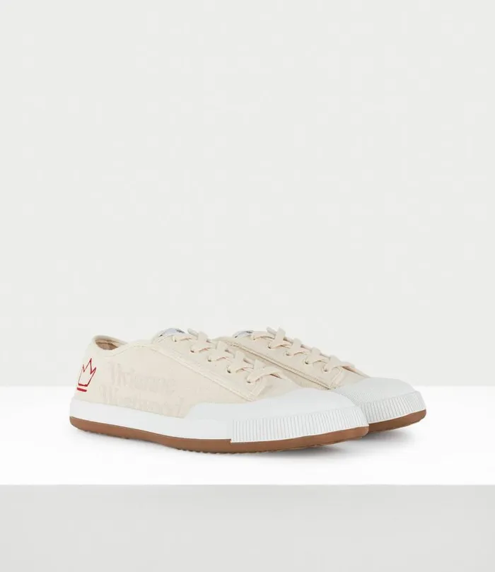 Trainers Women Vivienne Westwood Low Top Animal Gym Trainers In Natural