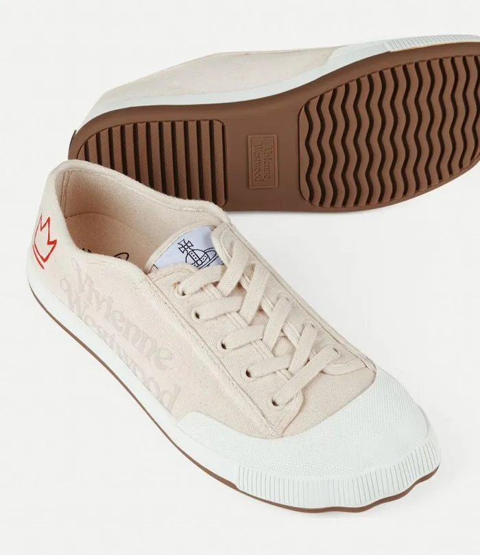 Trainers Women Vivienne Westwood Low Top Animal Gym Trainers In Natural