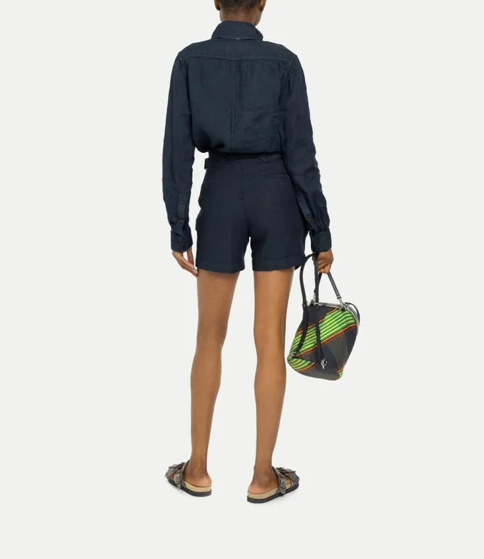 Trousers And Shorts Men Vivienne Westwood Crewe Shorts In Navy