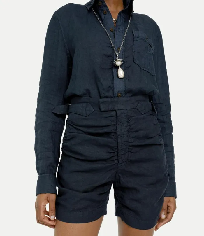 Trousers And Shorts Men Vivienne Westwood Crewe Shorts In Navy