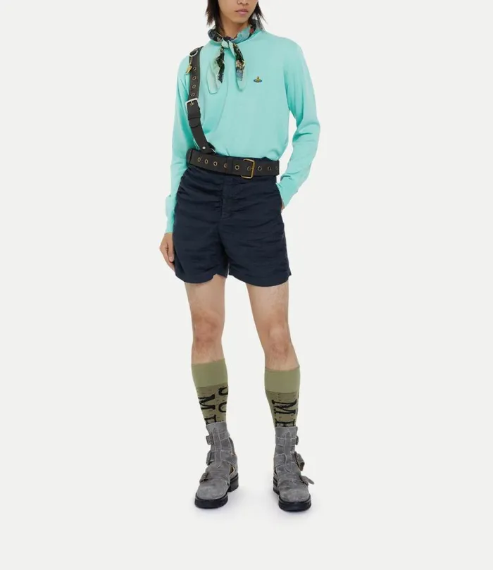 Trousers And Shorts Men Vivienne Westwood Crewe Shorts In Navy