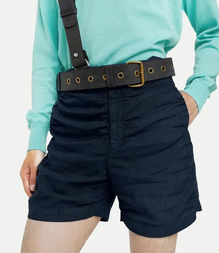Trousers And Shorts Men Vivienne Westwood Crewe Shorts In Navy