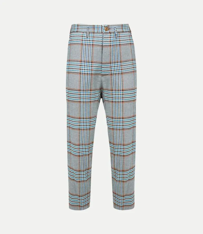 Trousers And Shorts Men Vivienne Westwood Cropped Cruise Trousers In Blue
