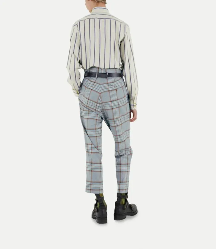 Trousers And Shorts Men Vivienne Westwood Cropped Cruise Trousers In Blue