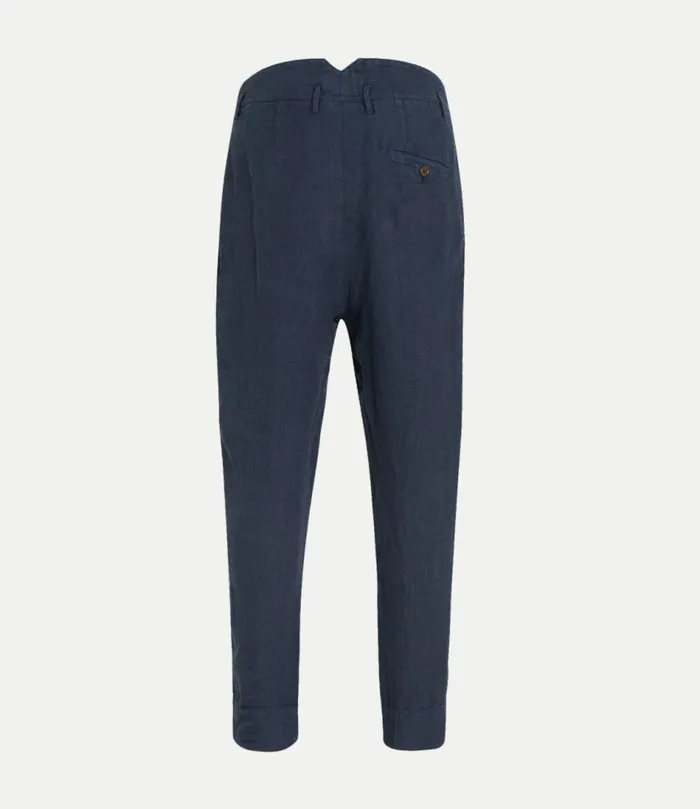 Trousers And Shorts Men Vivienne Westwood Cropped Cruise Trousers In Navy