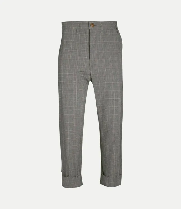 Trousers And Shorts Men Vivienne Westwood Cropped Cruise Trousers In PrinceOfWales