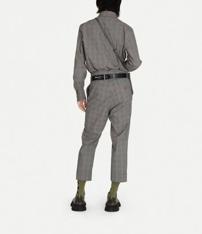 Trousers And Shorts Men Vivienne Westwood Cropped Cruise Trousers In PrinceOfWales