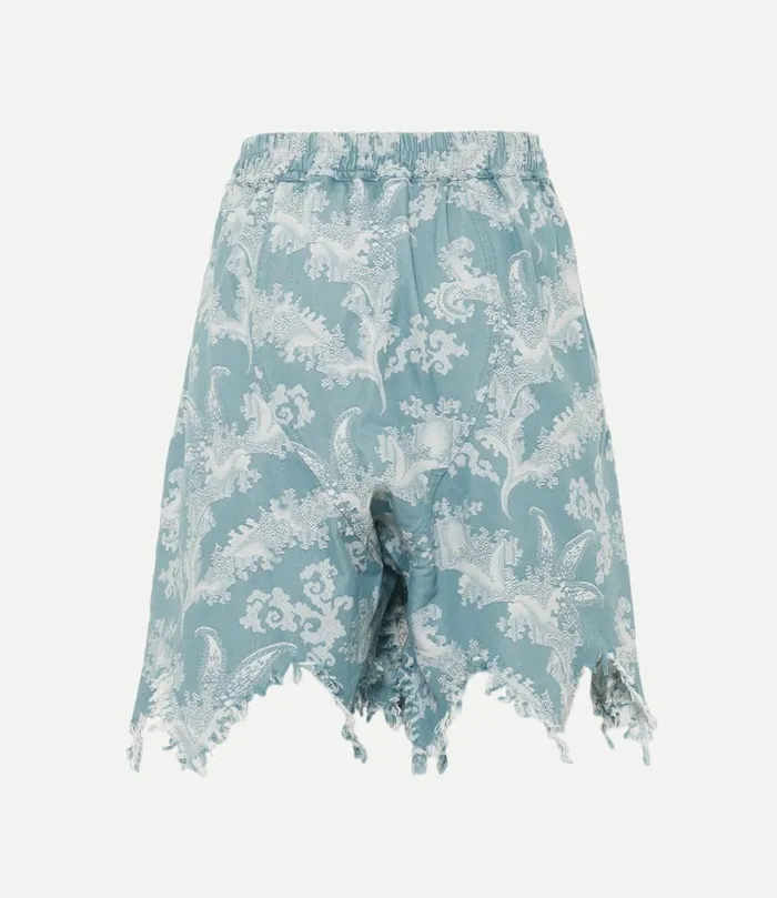 Trousers And Shorts Men Vivienne Westwood Distressed Romario Shorts In BlueCoral