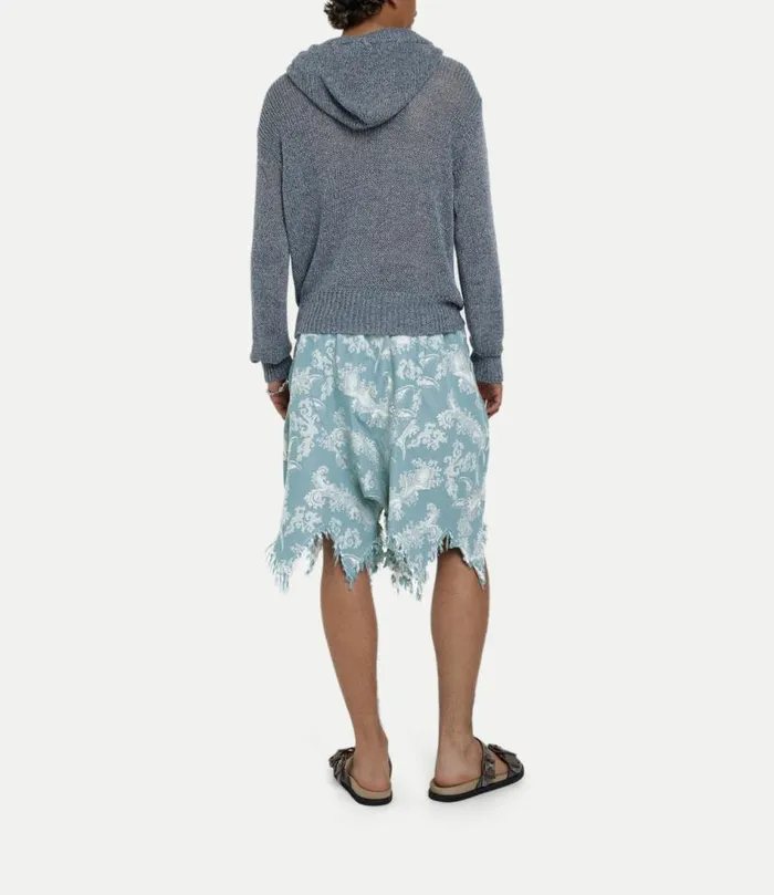 Trousers And Shorts Men Vivienne Westwood Distressed Romario Shorts In BlueCoral