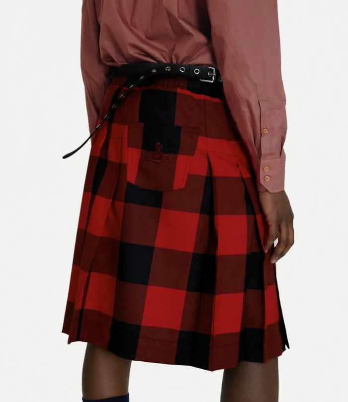 Trousers And Shorts Men Vivienne Westwood Kilt In RedBlack