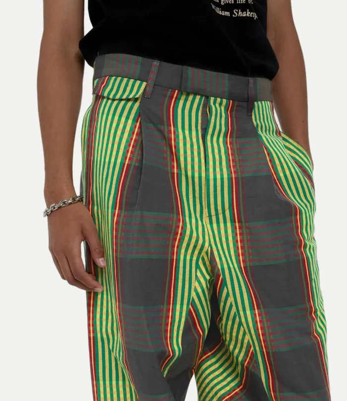 Trousers And Shorts Men Vivienne Westwood Long Macca Trousers In CombatTartan