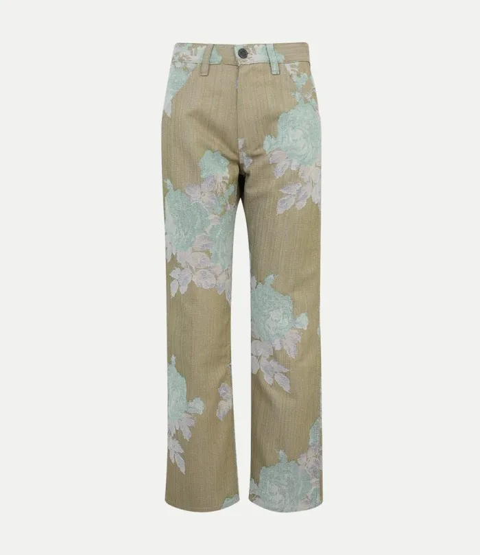Trousers And Shorts Men Vivienne Westwood Ranch Jeans In Roses
