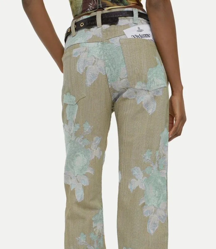 Trousers And Shorts Men Vivienne Westwood Ranch Jeans In Roses