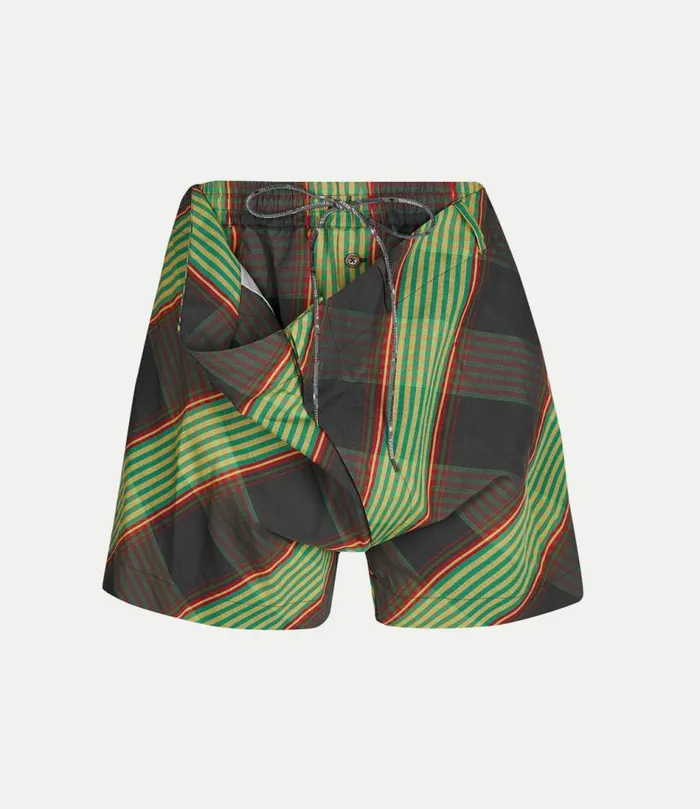 Trousers And Shorts Men Vivienne Westwood Wreck Shorts In CombatTartan