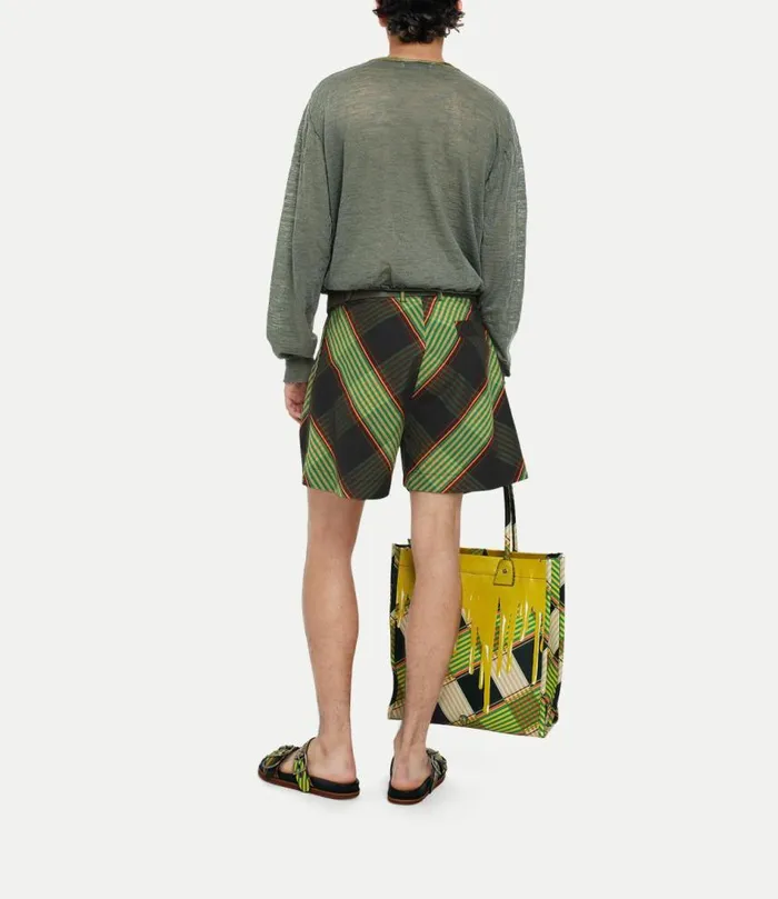 Trousers And Shorts Men Vivienne Westwood Wreck Shorts In CombatTartan