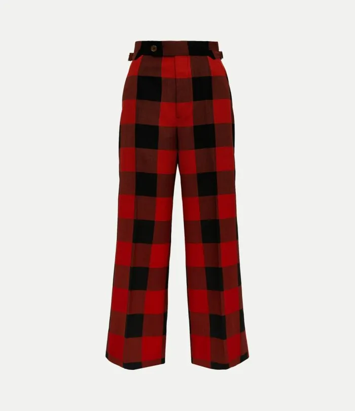 Trousers And Shorts Women Vivienne Westwood Lauren Trousers In RedBlack