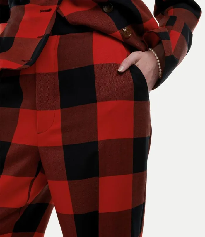 Trousers And Shorts Women Vivienne Westwood Lauren Trousers In RedBlack