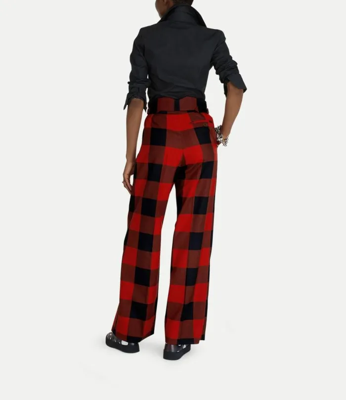 Trousers And Shorts Women Vivienne Westwood Lauren Trousers In RedBlack