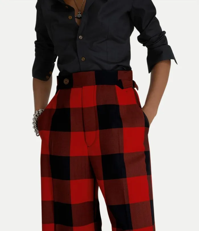Trousers And Shorts Women Vivienne Westwood Lauren Trousers In RedBlack