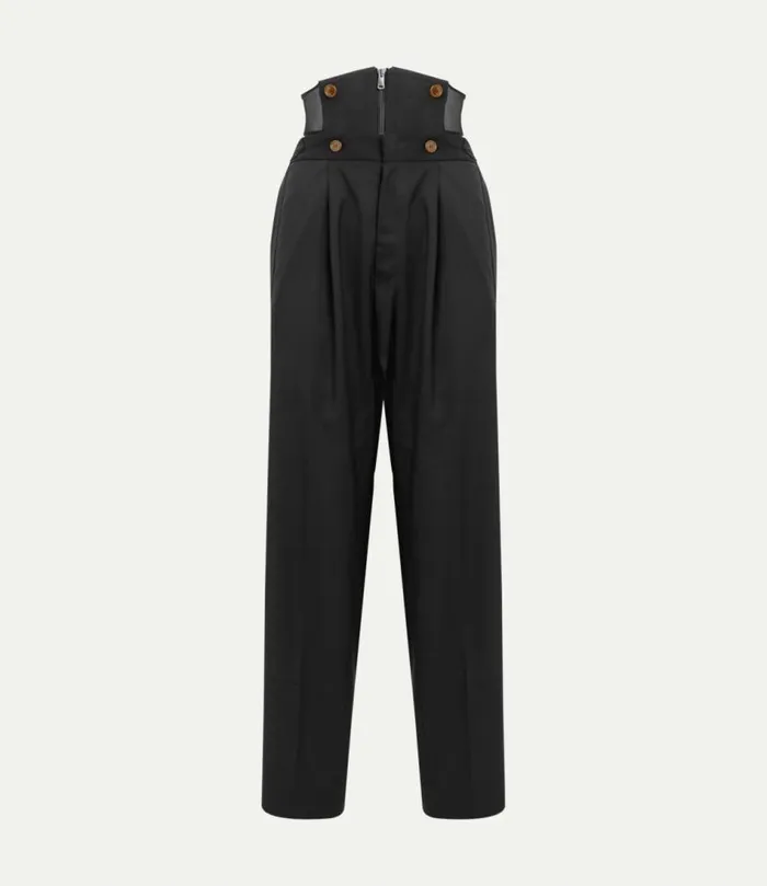 Trousers And Shorts Women Vivienne Westwood Long Macca Corset Trousers In Black Trousers And Shorts Women Vivienne Westwood Long Macca Corset Trousers In Black