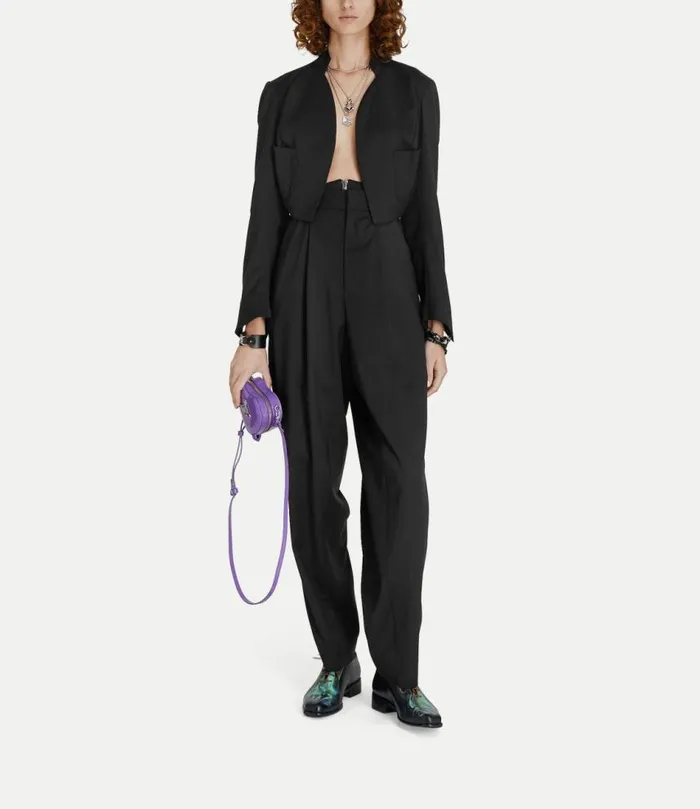 Trousers And Shorts Women Vivienne Westwood Long Macca Corset Trousers In Black