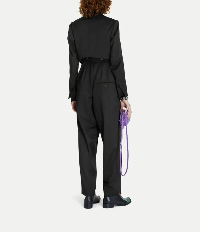 Trousers And Shorts Women Vivienne Westwood Long Macca Corset Trousers In Black
