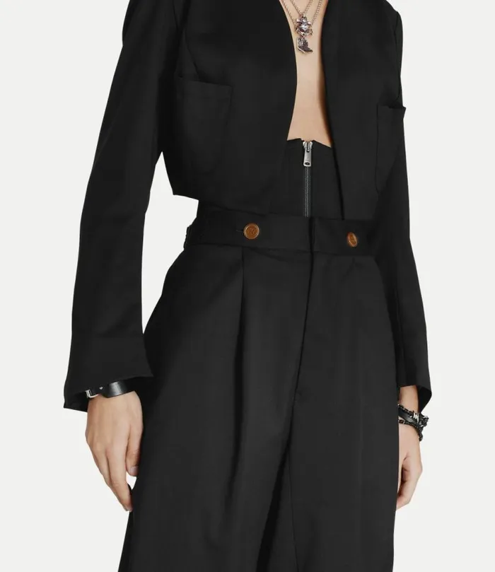 Trousers And Shorts Women Vivienne Westwood Long Macca Corset Trousers In Black