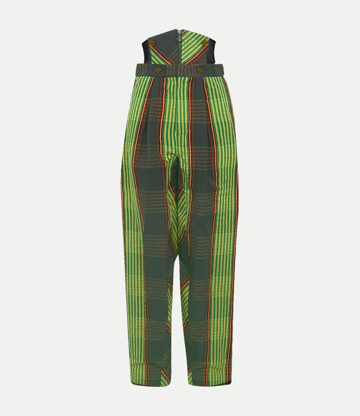 Trousers And Shorts Women Vivienne Westwood Long Macca Corset Trousers In CombatTartan Trousers And Shorts Women Vivienne Westwood Long Macca Corset Trousers In CombatTartan