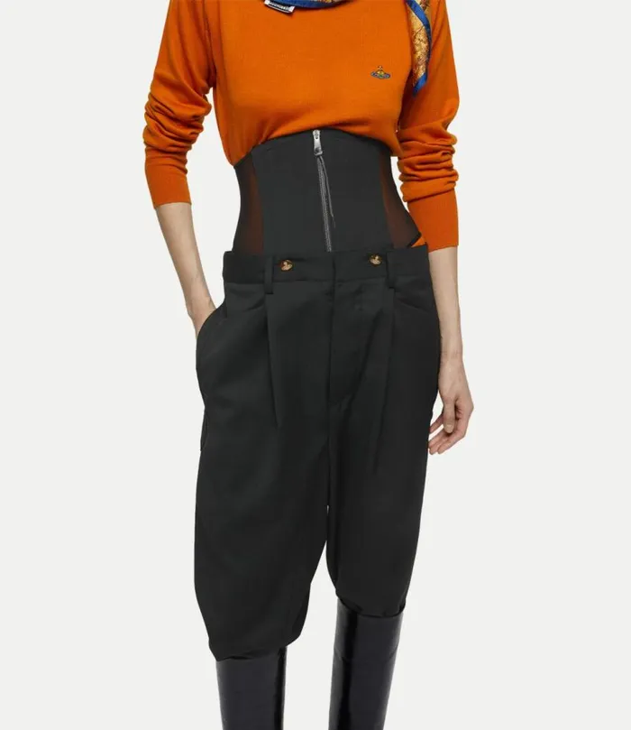 Trousers And Shorts Women Vivienne Westwood Macca Corset Trousers In Black