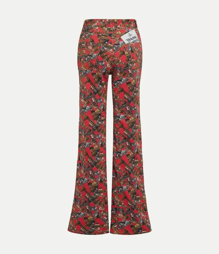 Trousers And Shorts Women Vivienne Westwood Ray 5 Pocket Jeans In CrazyOrb