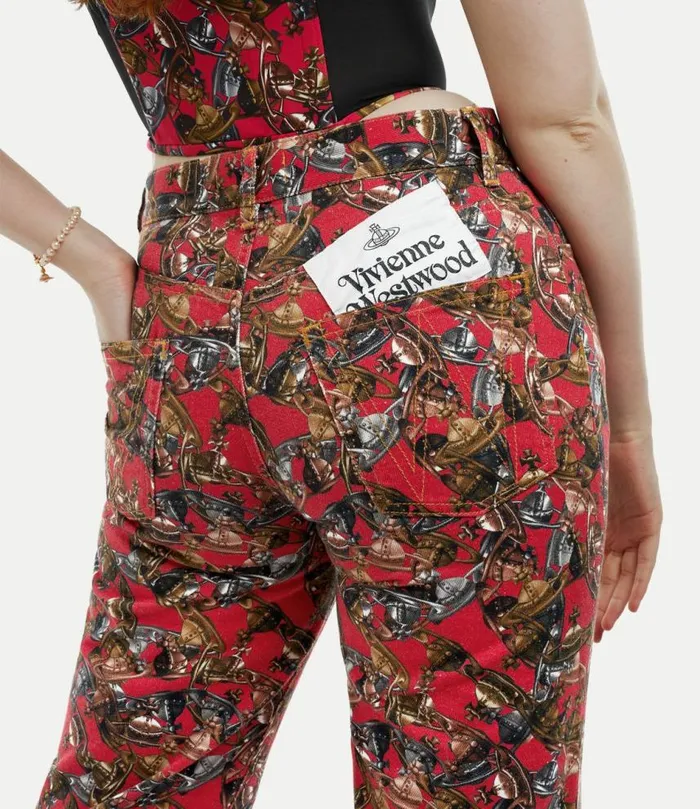 Trousers And Shorts Women Vivienne Westwood Ray 5 Pocket Jeans In CrazyOrb