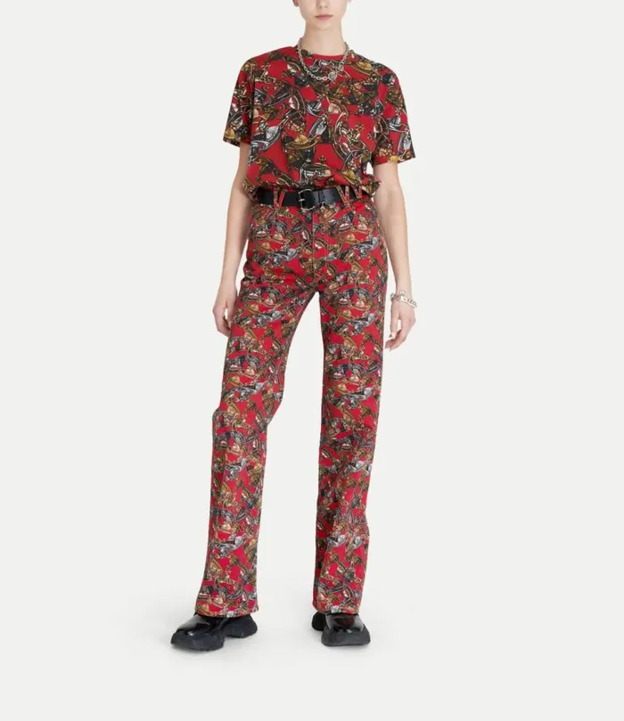 Trousers And Shorts Women Vivienne Westwood Ray 5 Pocket Jeans In CrazyOrb