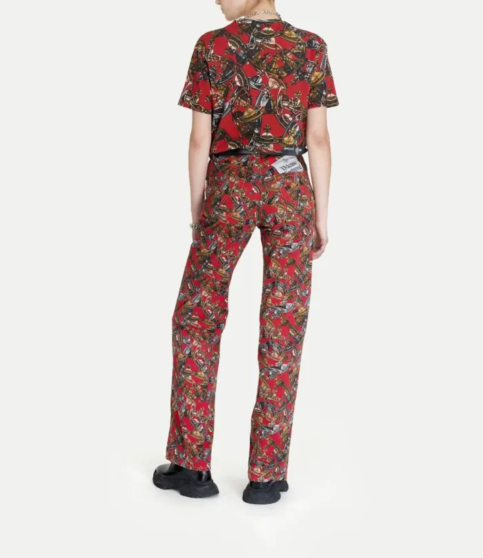 Trousers And Shorts Women Vivienne Westwood Ray 5 Pocket Jeans In CrazyOrb