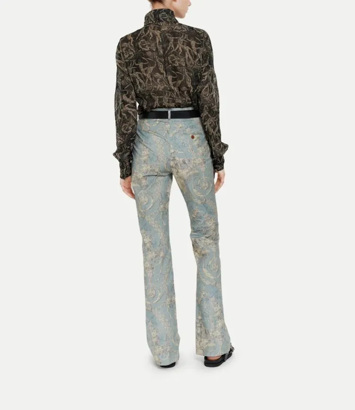 Trousers And Shorts Women Vivienne Westwood Ray Trousers In LightBlue